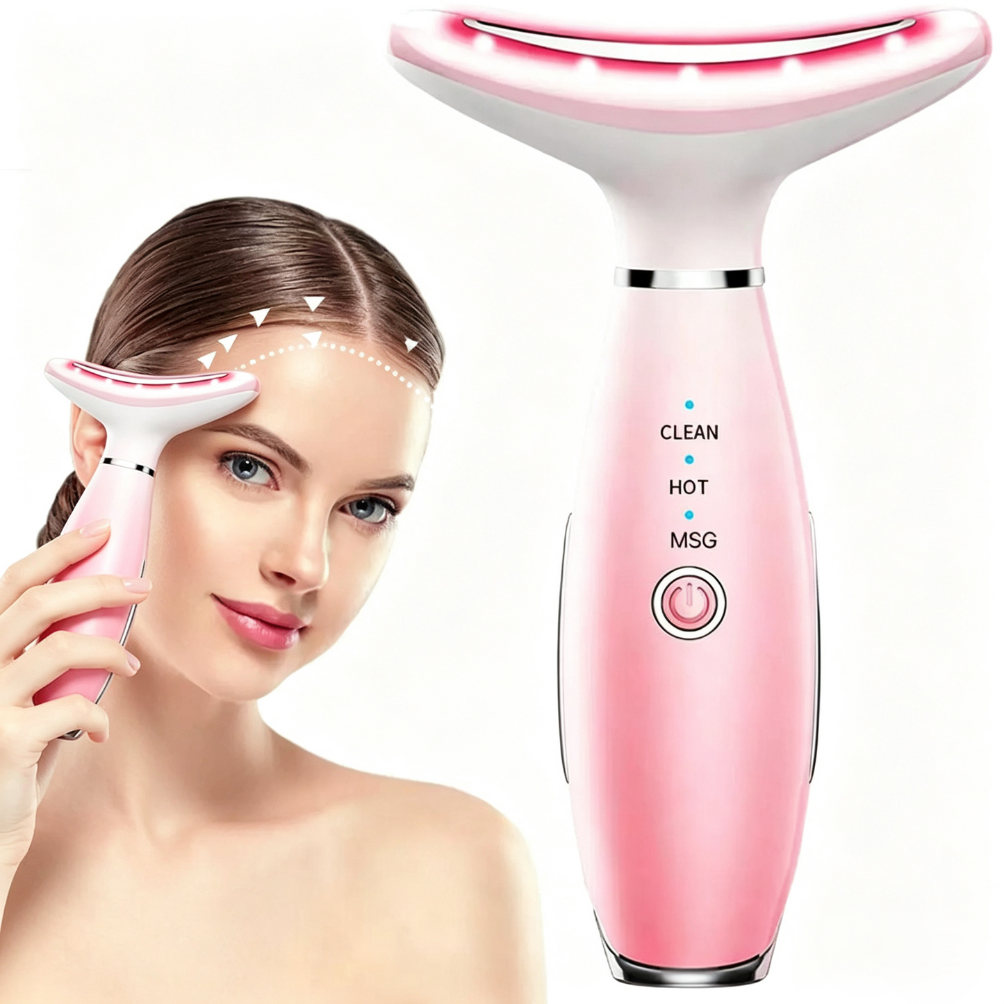 3-in-1 Neck & Face Massager with Heat