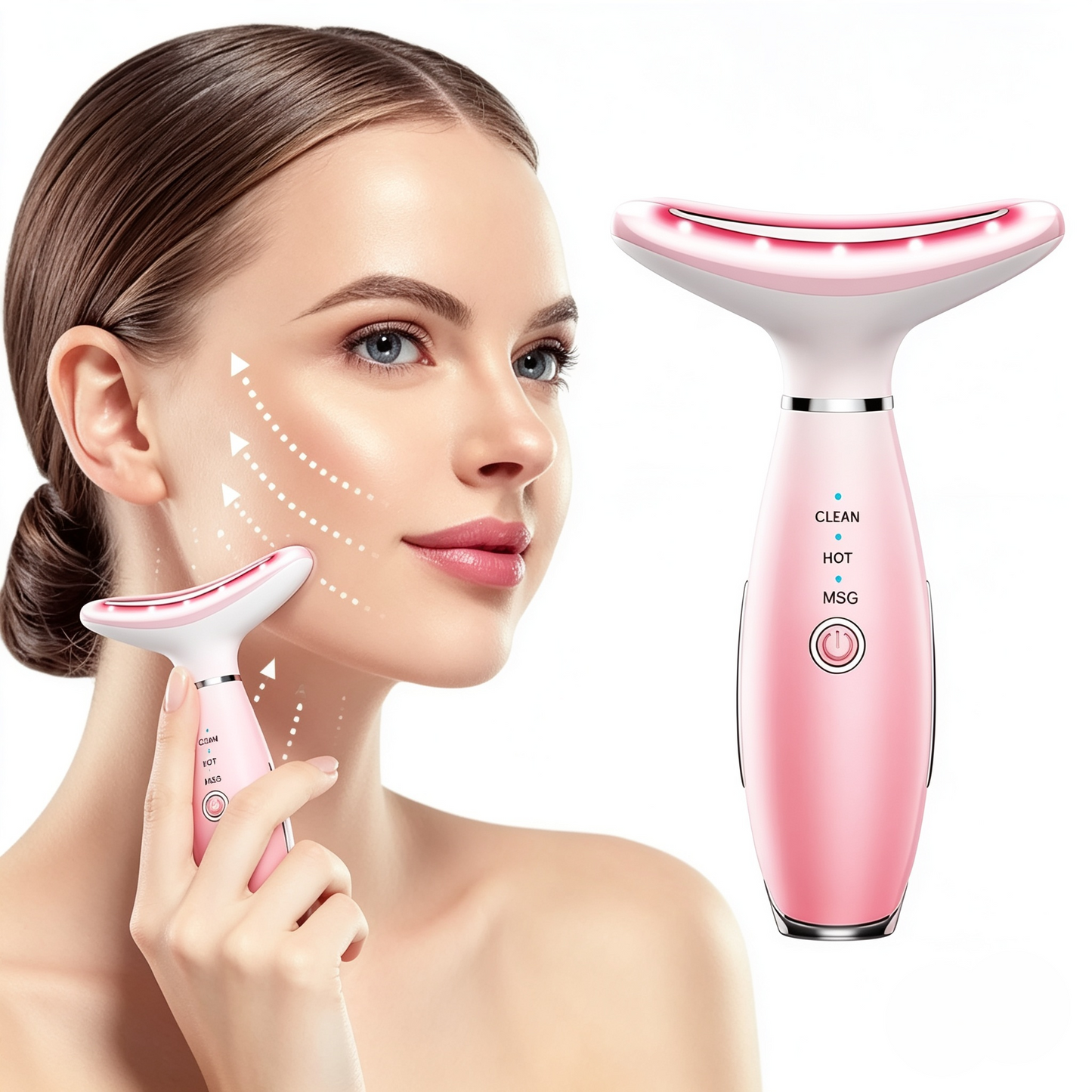 3-in-1 Neck & Face Massager with Heat